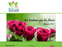 Tablet Screenshot of fleuristesavard.com